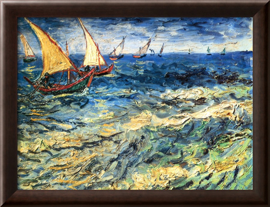 Seascape at Saintes-Maries - Van Gogh Painting On Canvas